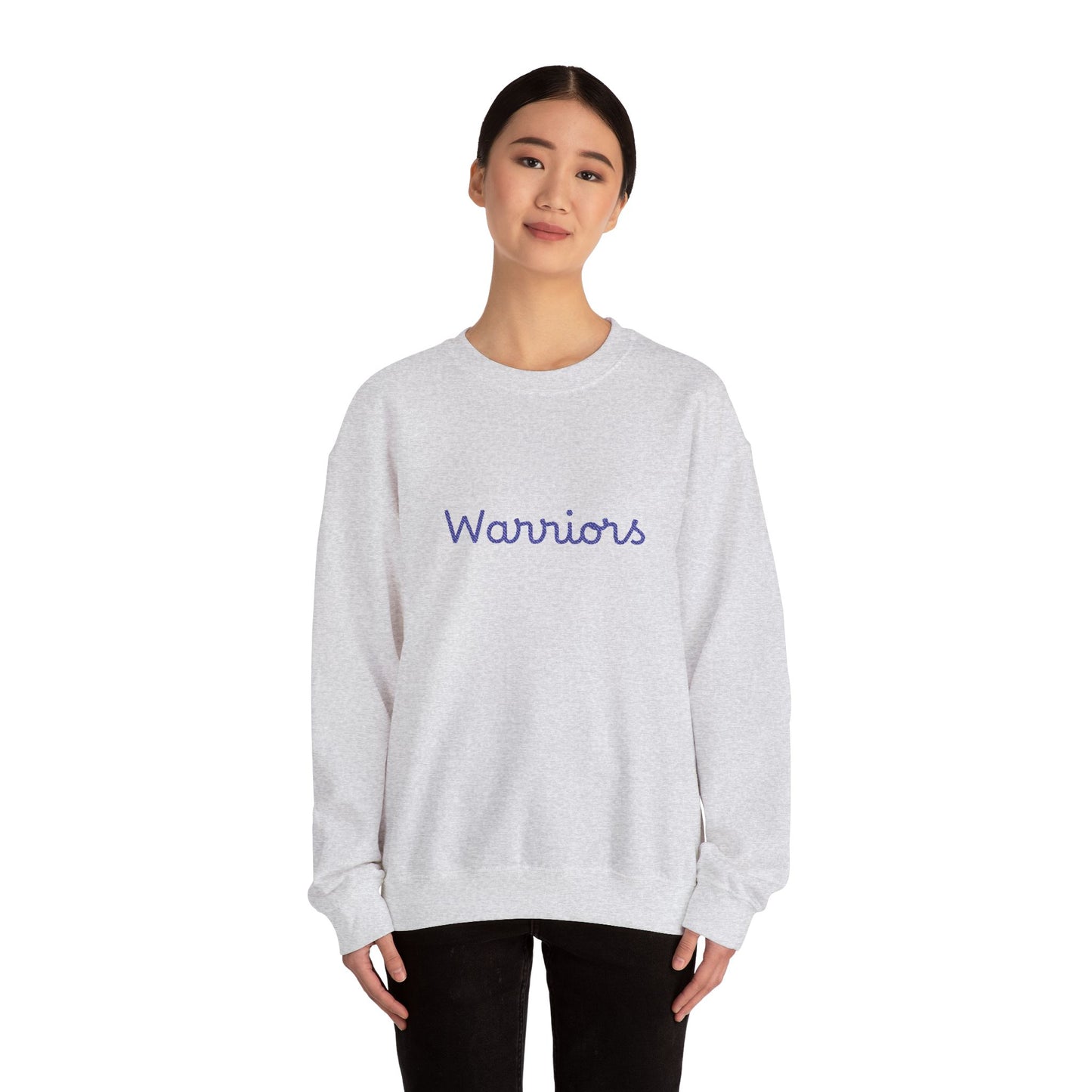 Embroidered Warriors Unisex Heavy Blend™ Crewneck