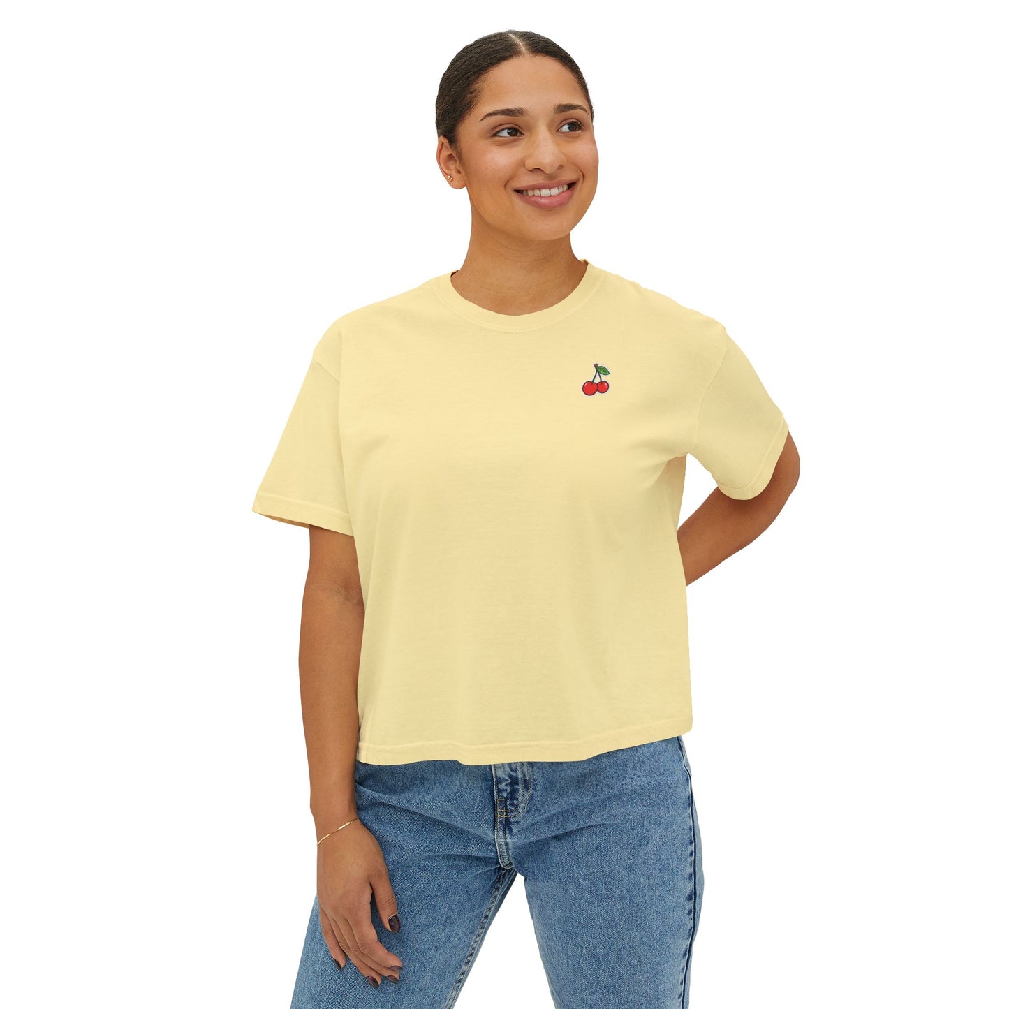 Women's Cherry Picked Boxy Tee