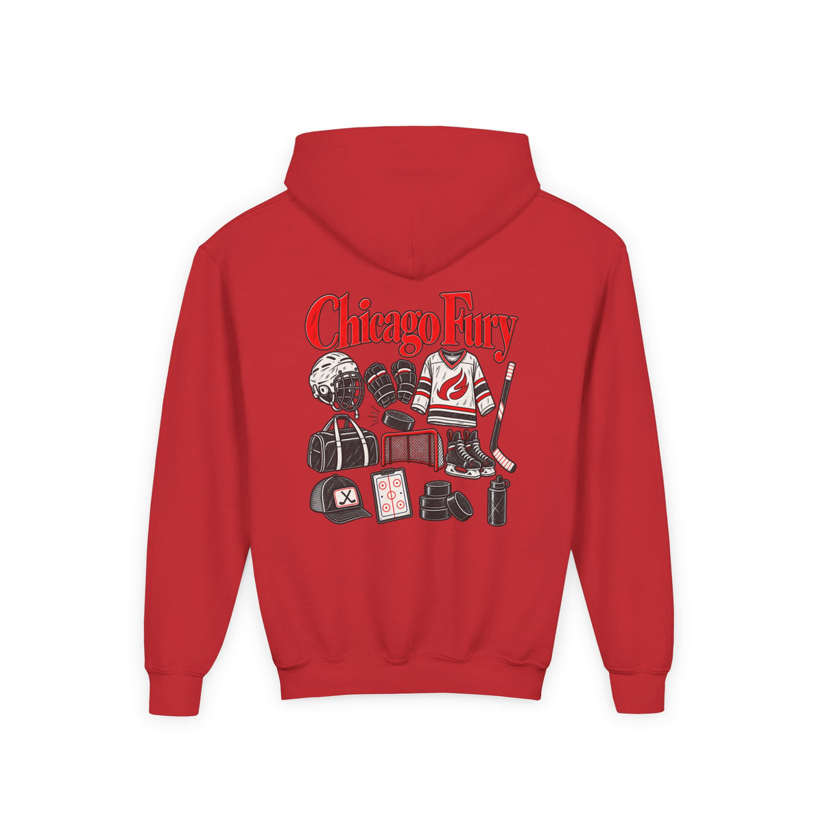 Youth Custom Fury Heavy Blend Hooded Sweatshirt