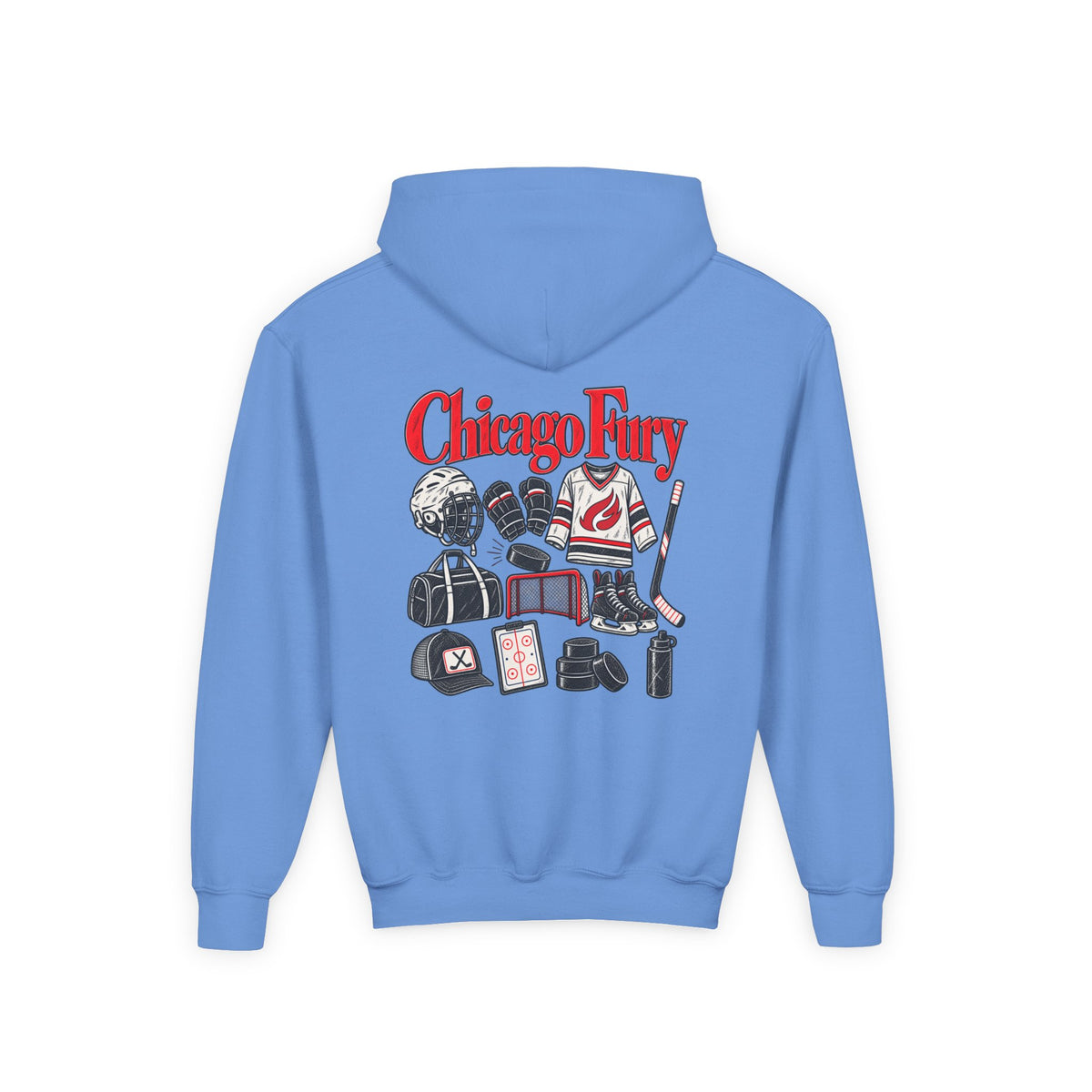 Youth Custom Fury Heavy Blend Hooded Sweatshirt