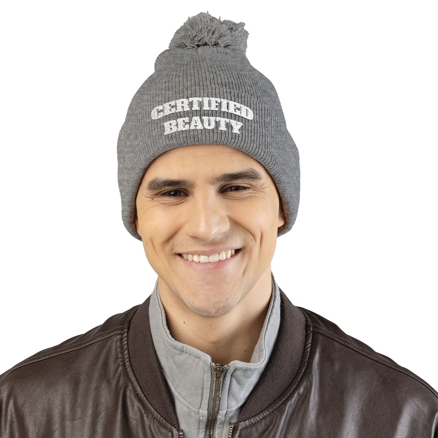 Certified Beauty Pom-Pom Beanie