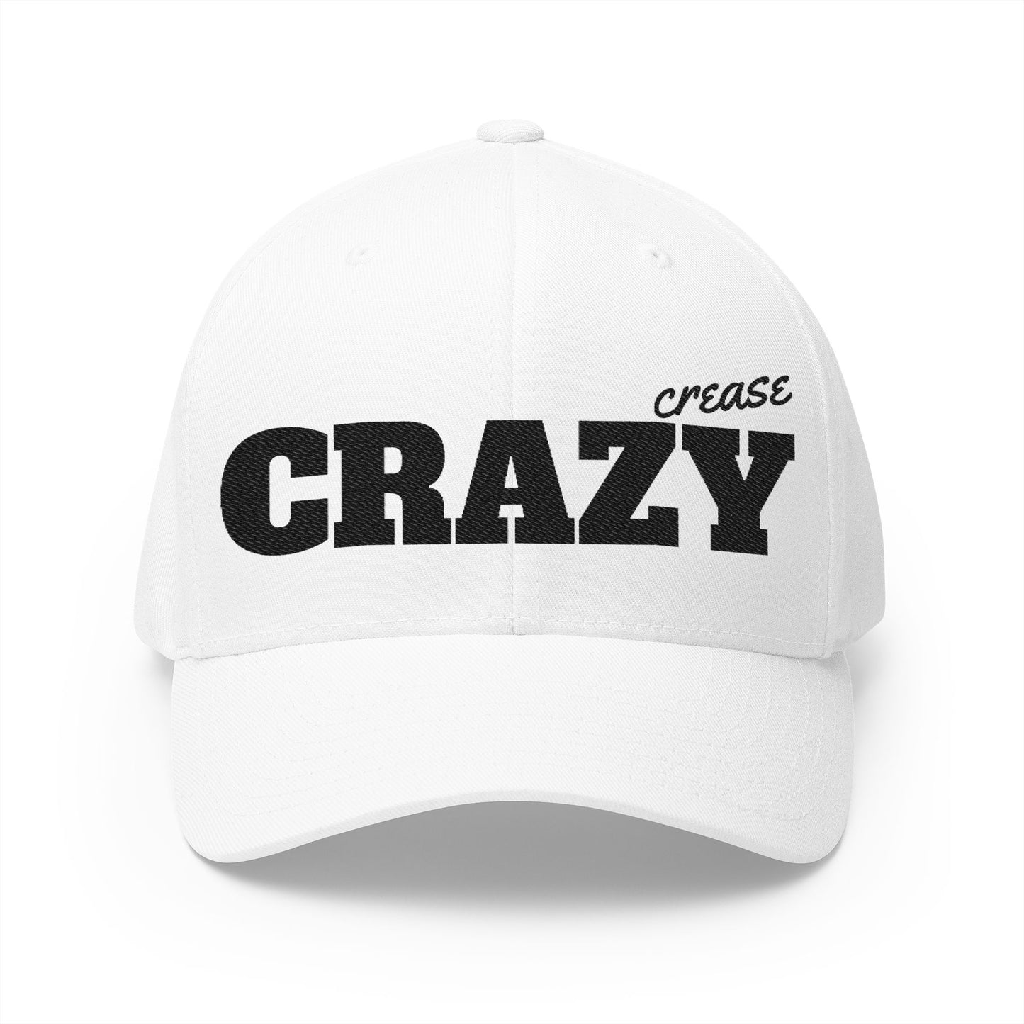 Hockey = Happy Black Embroidered Flexfit Hat