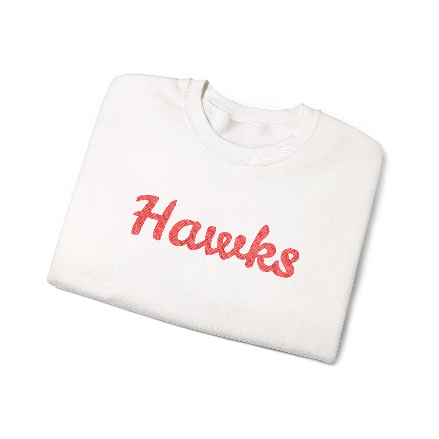 Embroidered Hawks Crewneck