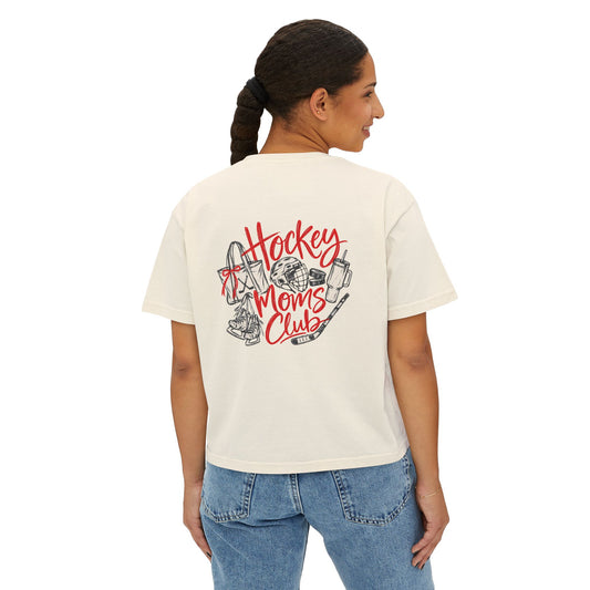 Women's Hockey Moms Club Boxy Tee