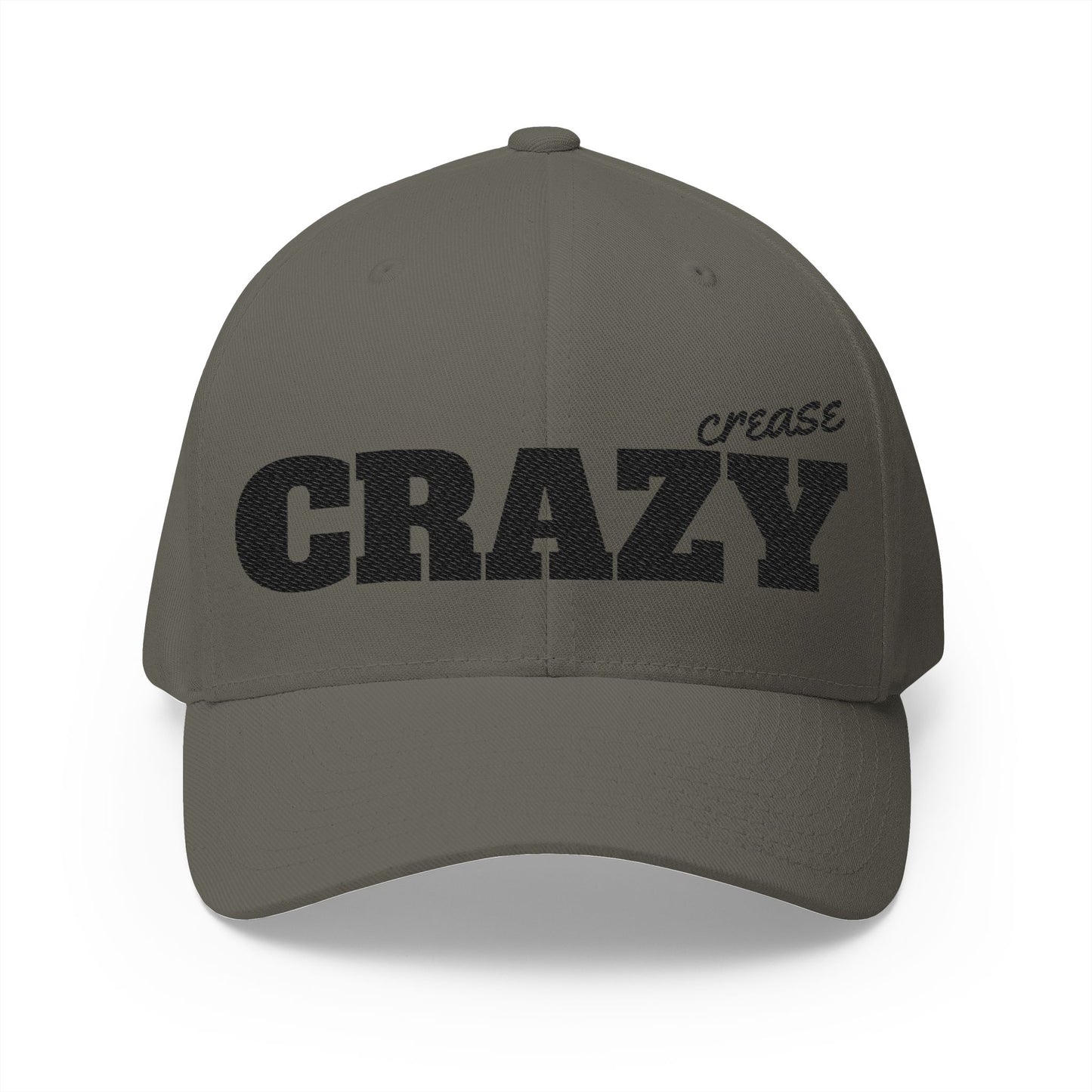 Hockey = Happy Black Embroidered Flexfit Hat