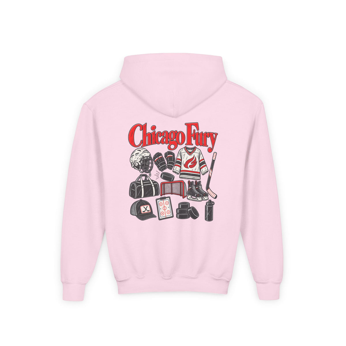 Youth Custom Fury Heavy Blend Hooded Sweatshirt