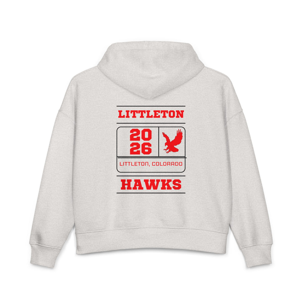 Littleton Hawks 2026 Hoodie — Women's Organic Nora Sports Pullover