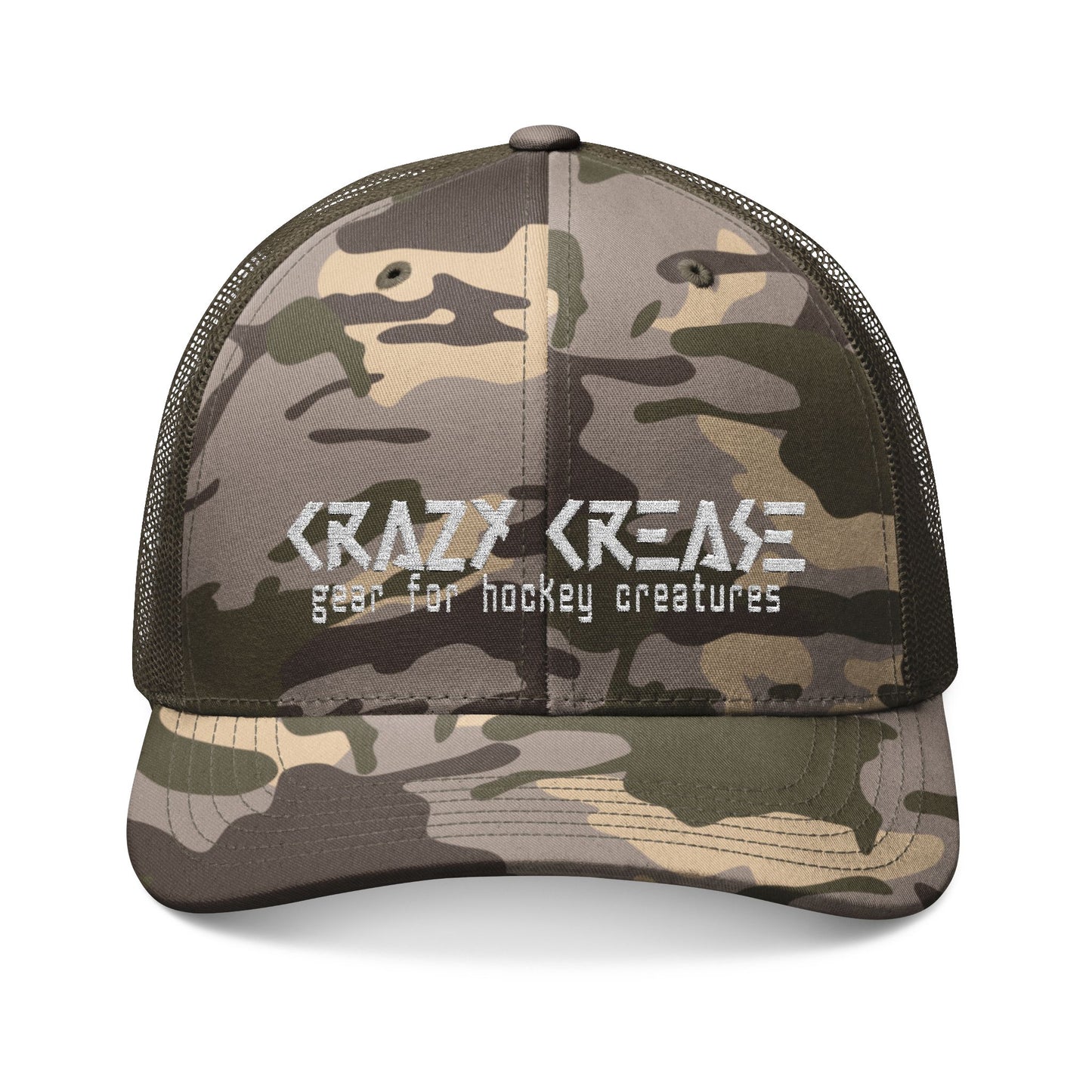 Crazy Crease 'Hat Trick' Camo Embroidered Snapback