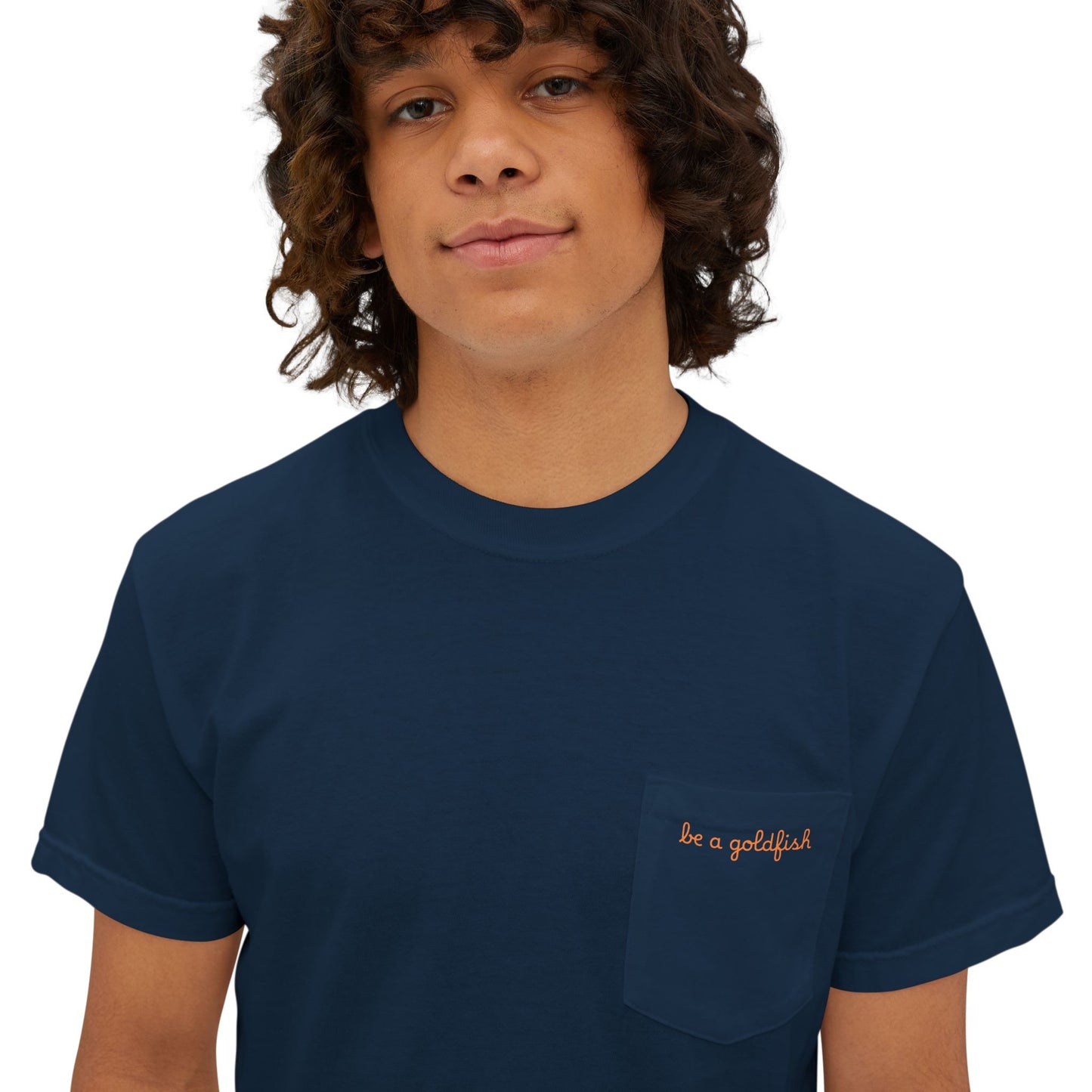Adult Be A Goldfish Pocket Tee