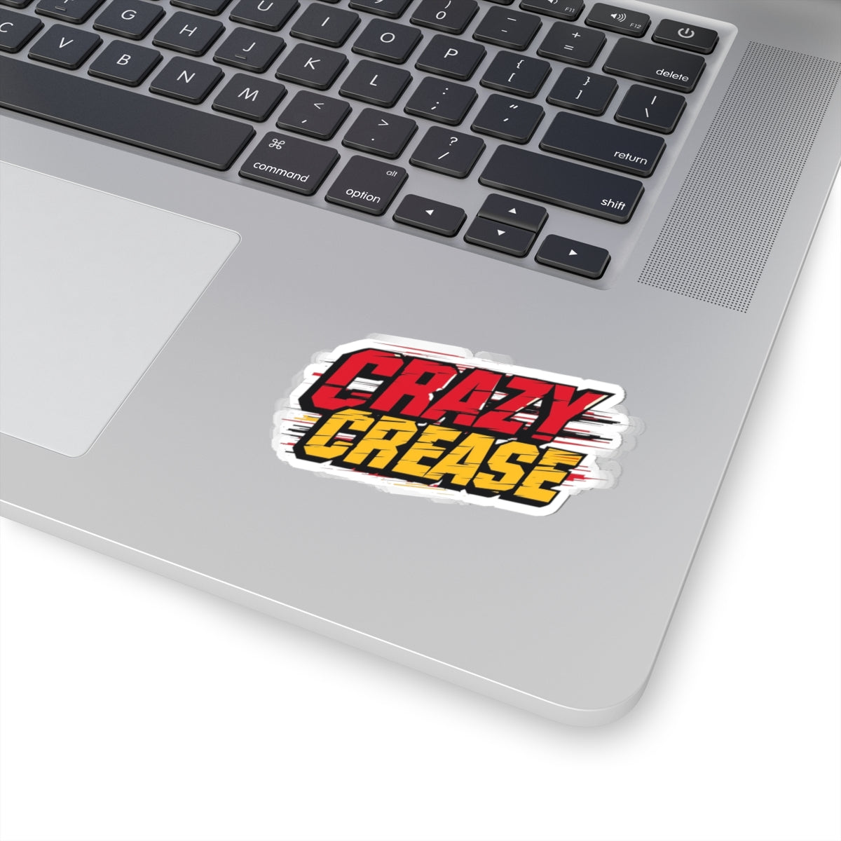 Crazy Crease  Sticker - Red Yellow
