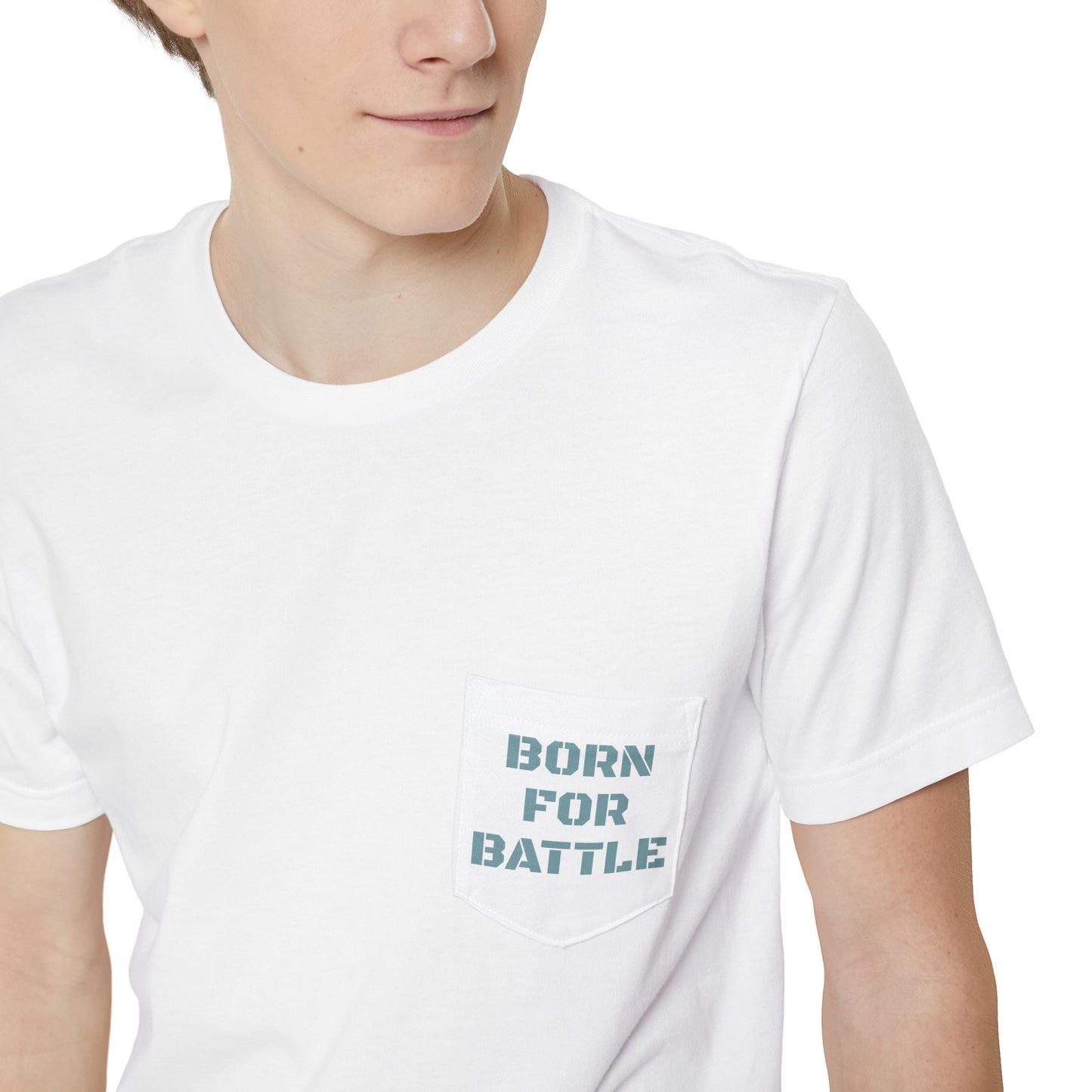 Adult Born For Battle Pocket Tee