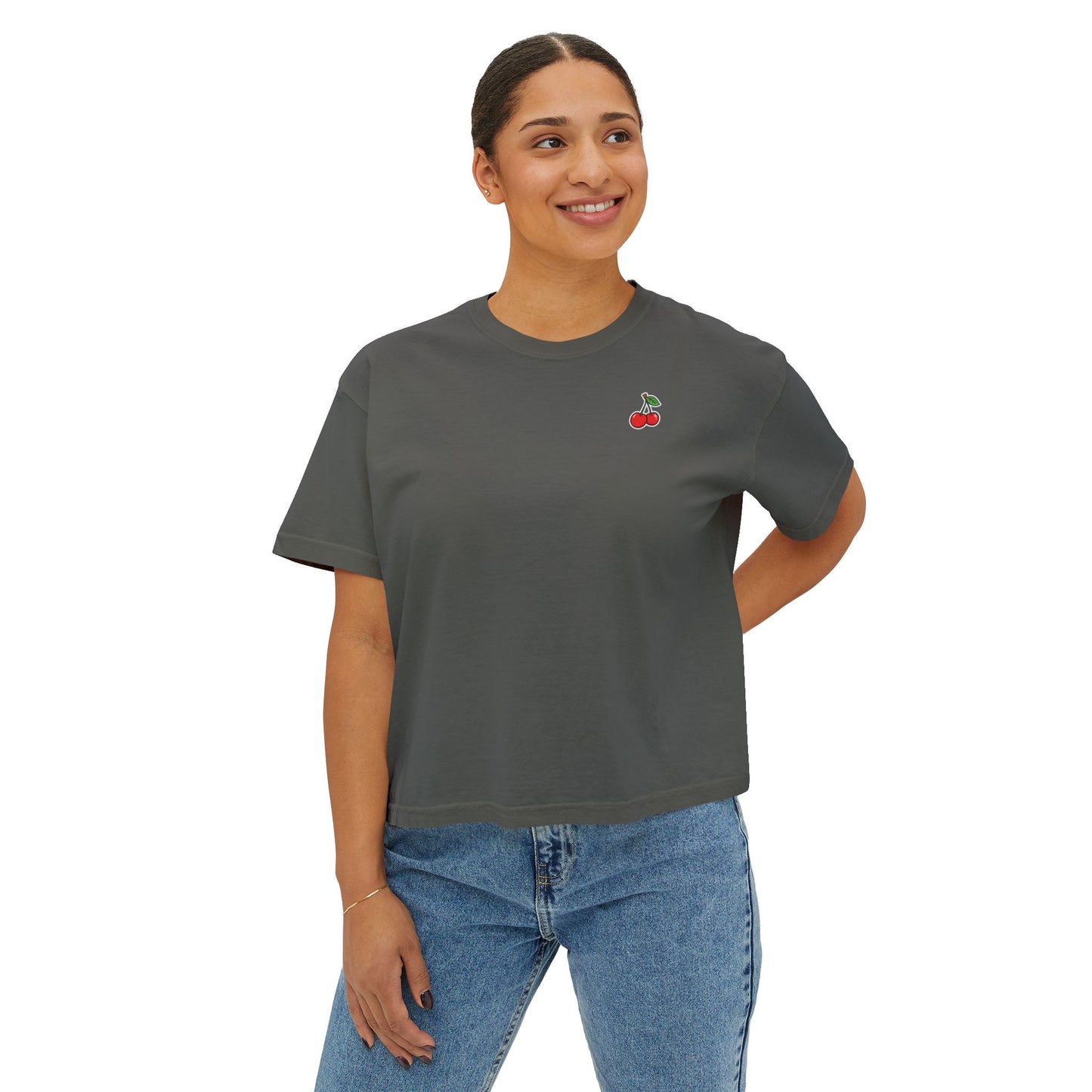 Women's Cherry Picked Boxy Tee