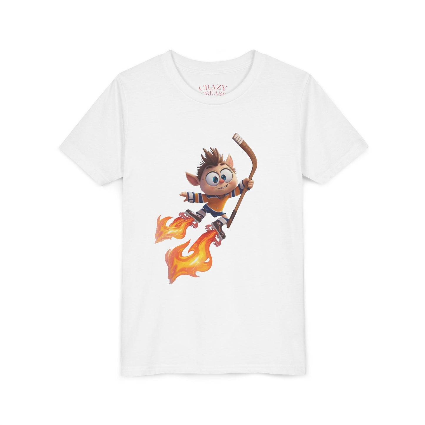 Youth Fire Hockey Tee