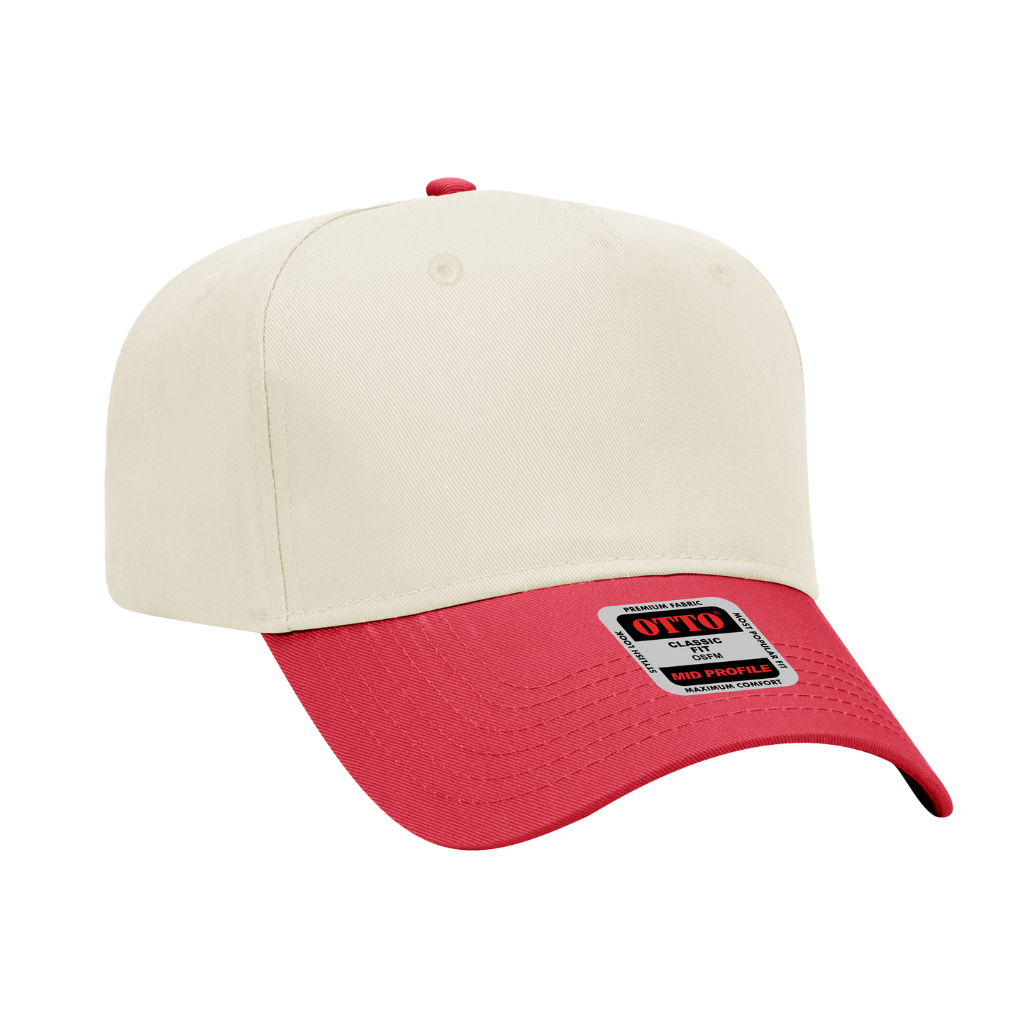 MILTH Black Embroidered Two-Tone Twill Hat