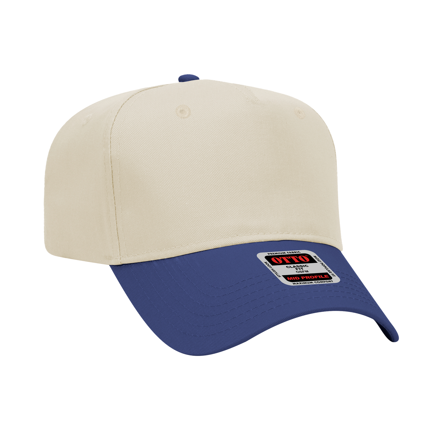 MILTH Black Embroidered Two-Tone Twill Hat