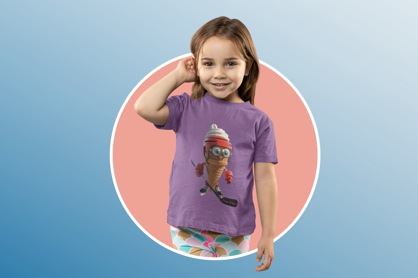 youth Ice Cream Hockey Tee