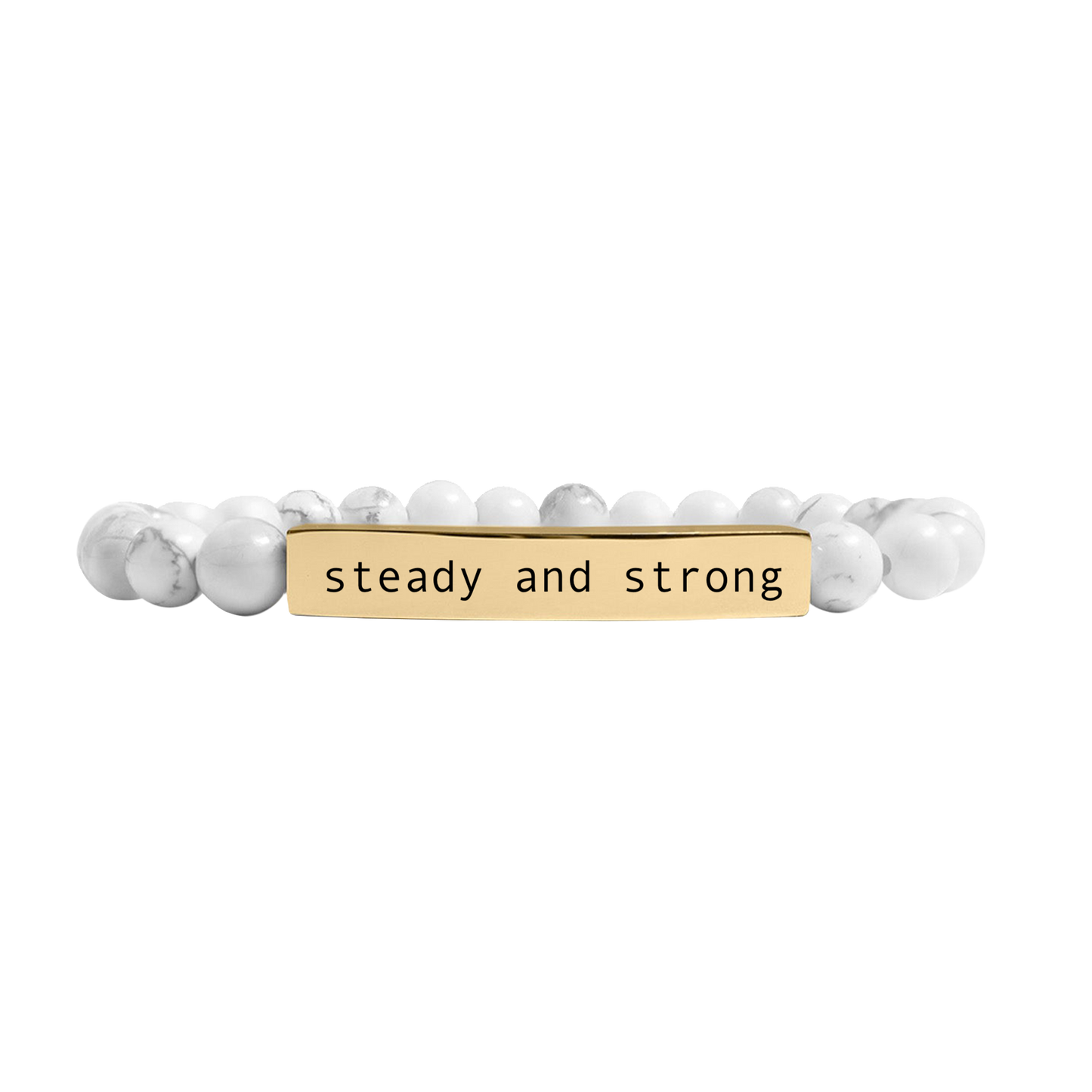 Howlite Steady & Strong Bracelet