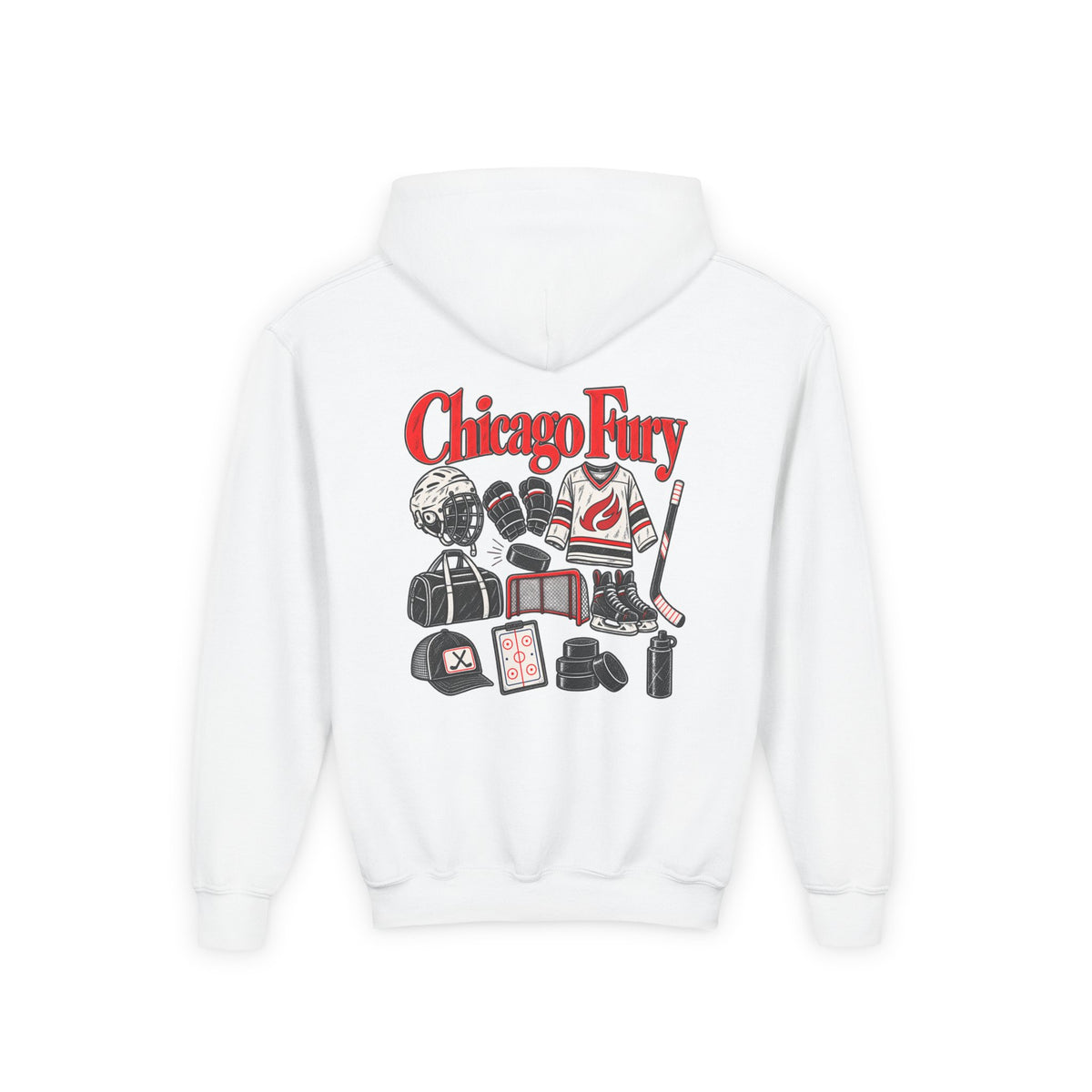 Youth Custom Fury Heavy Blend Hooded Sweatshirt