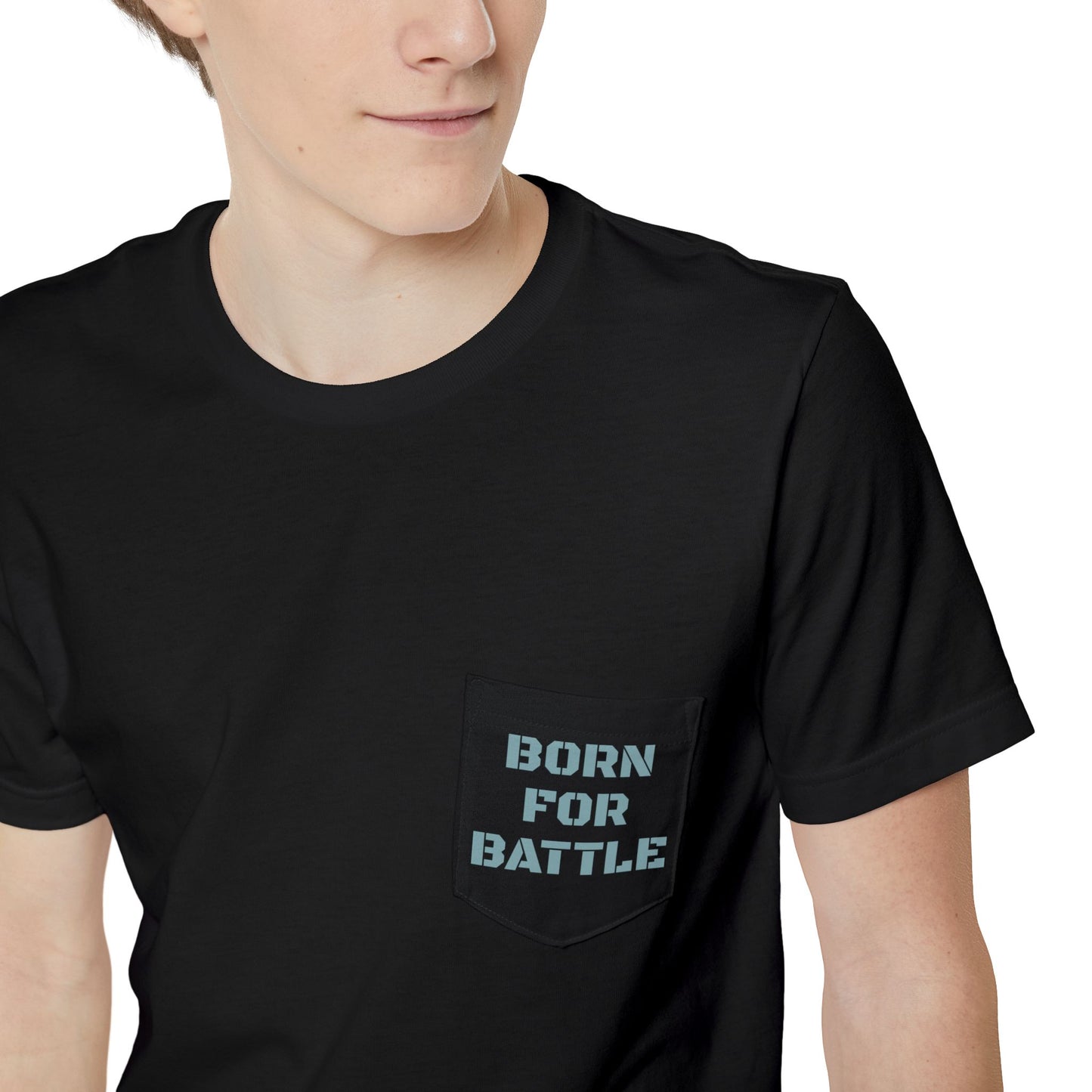 Adult Born For Battle Pocket Tee