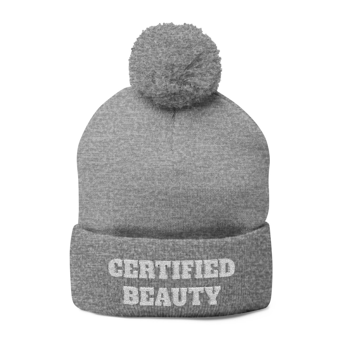 Certified Beauty Pom-Pom Beanie