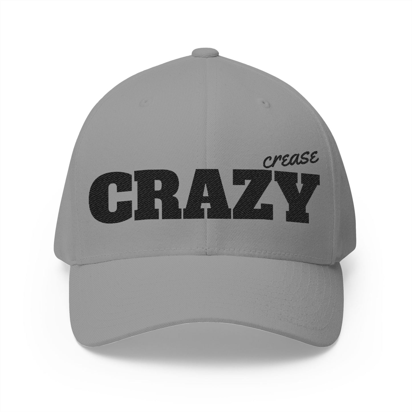 Hockey = Happy Black Embroidered Flexfit Hat