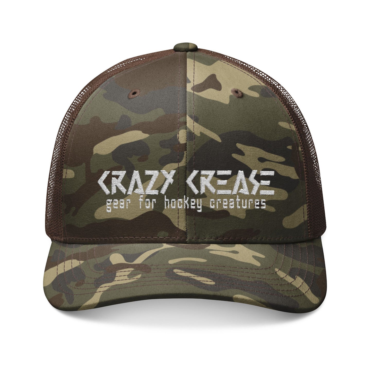 Crazy Crease 'Hat Trick' Camo Embroidered Snapback