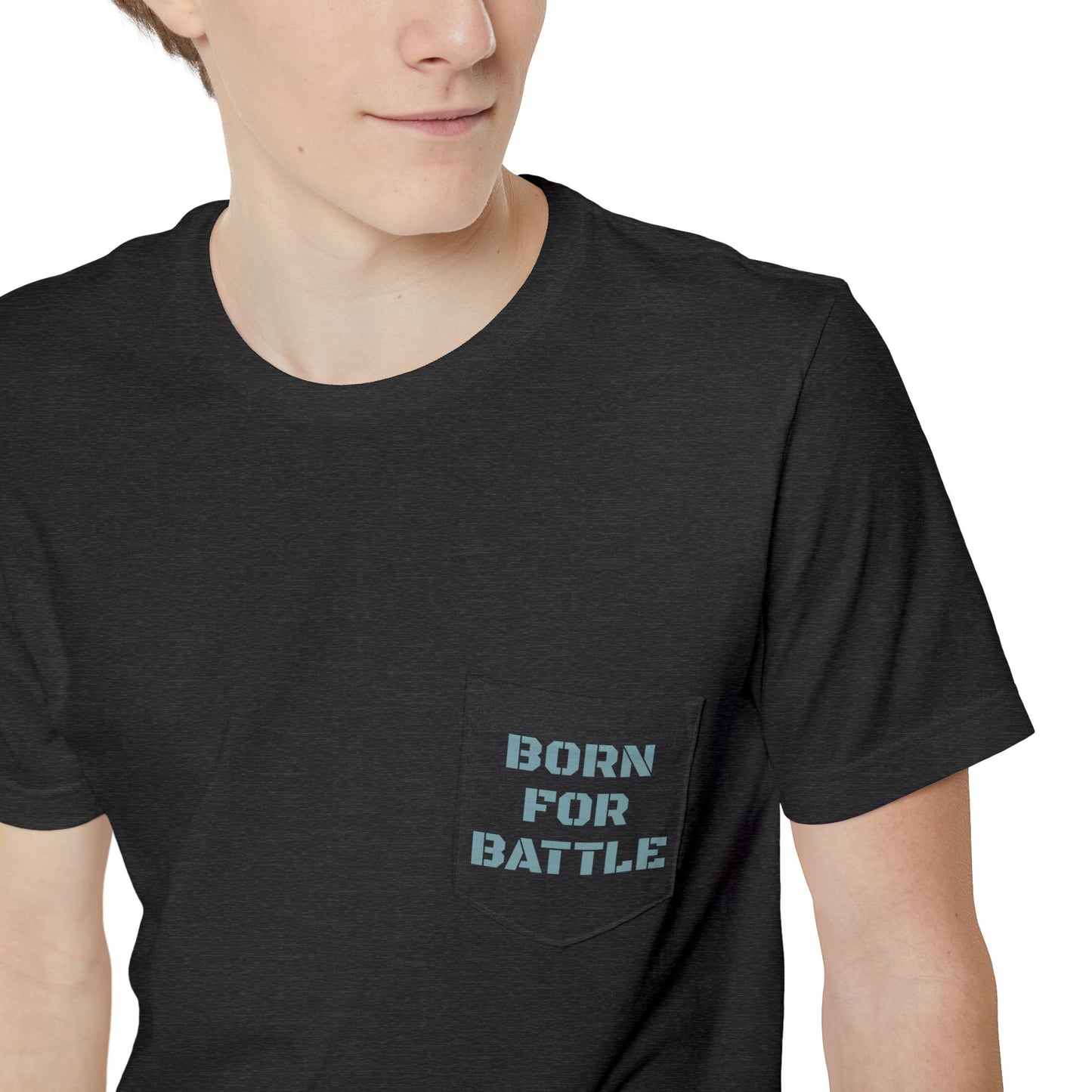Adult Born For Battle Pocket Tee