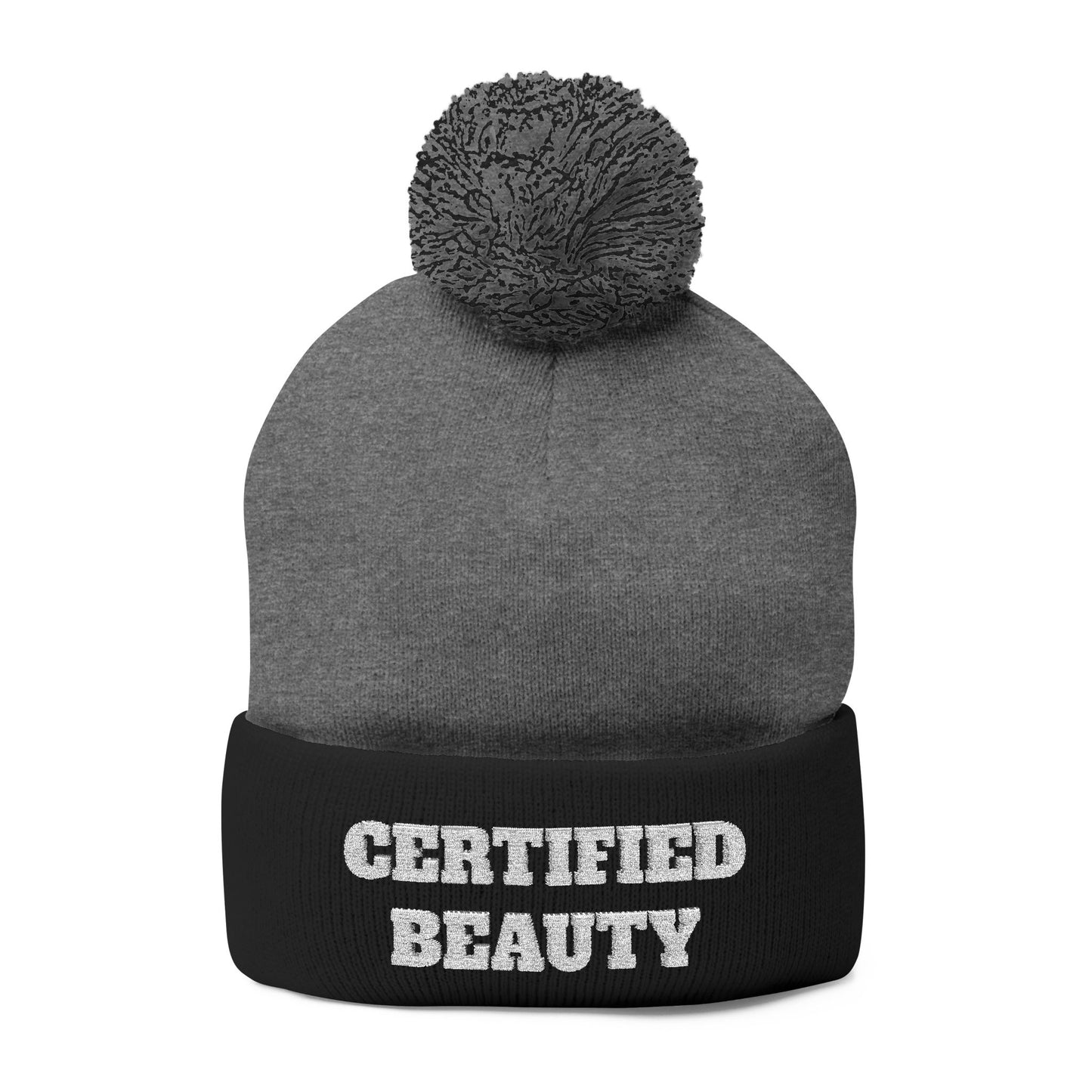 Certified Beauty Pom-Pom Beanie