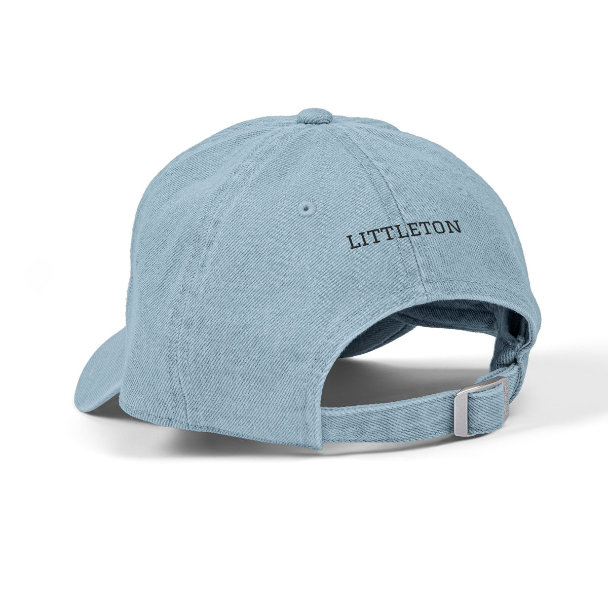 Denim Embroidered Hawks Hat