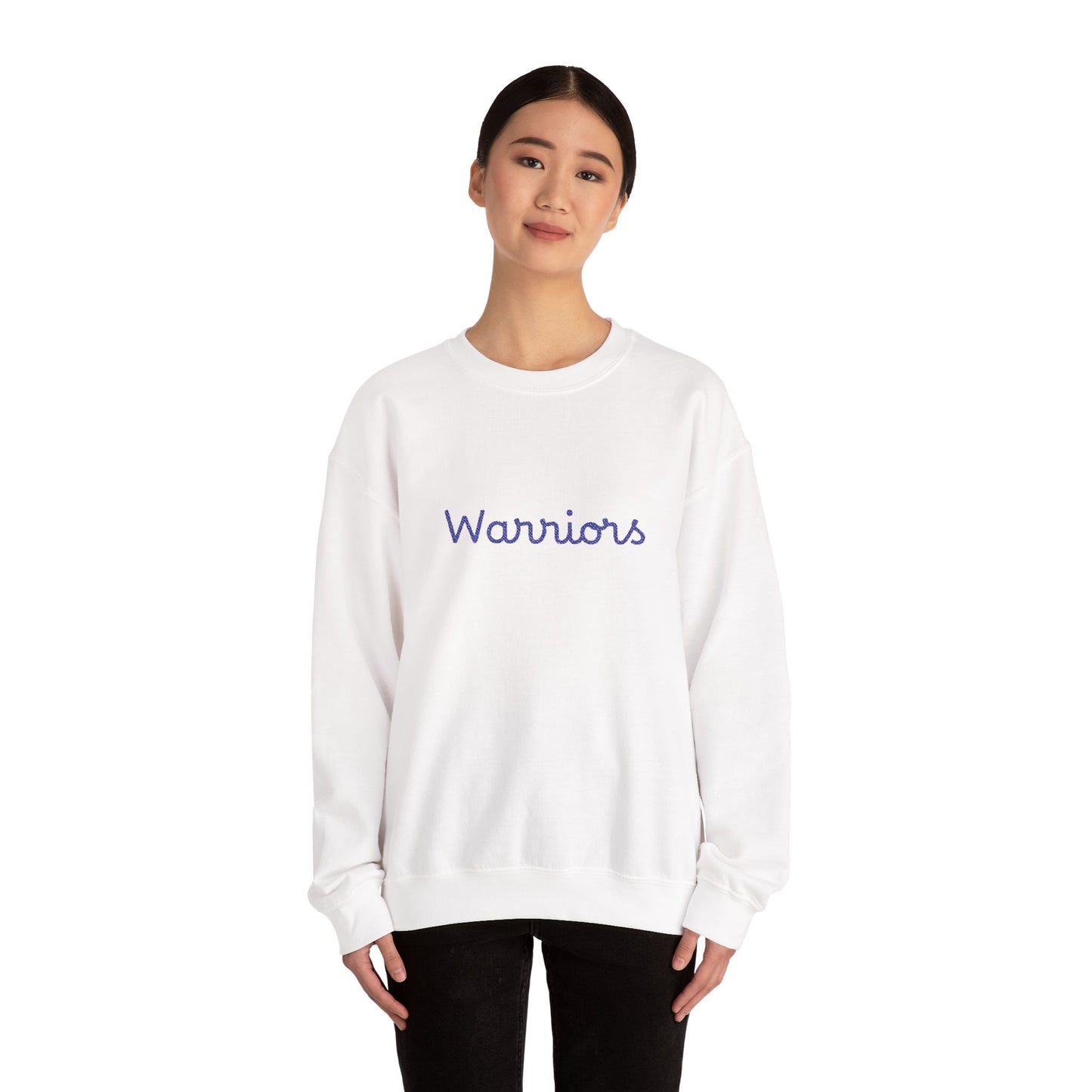 Embroidered Warriors Unisex Heavy Blend™ Crewneck