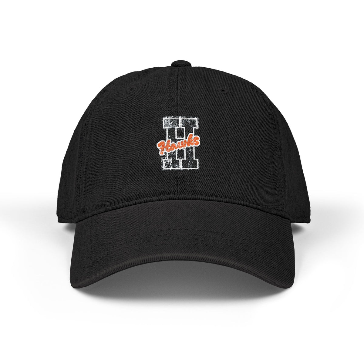 Denim Embroidered Hawks Hat