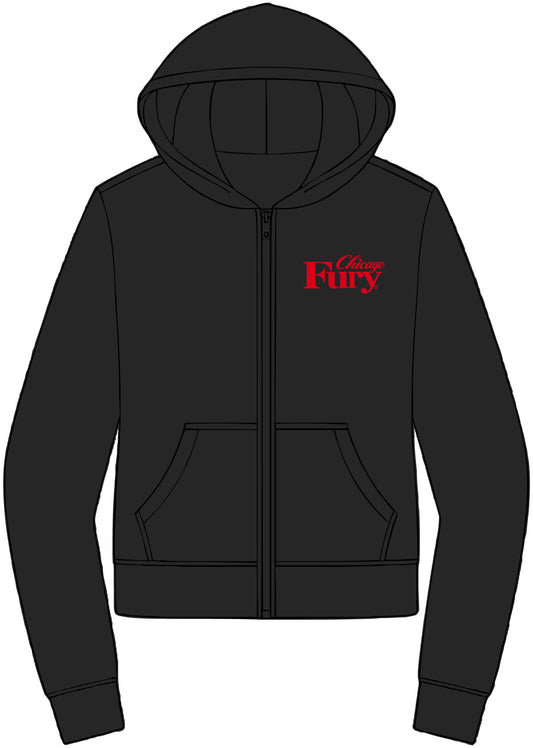 Women's Custom DC Fury Fleece Full-Zip Hoodie