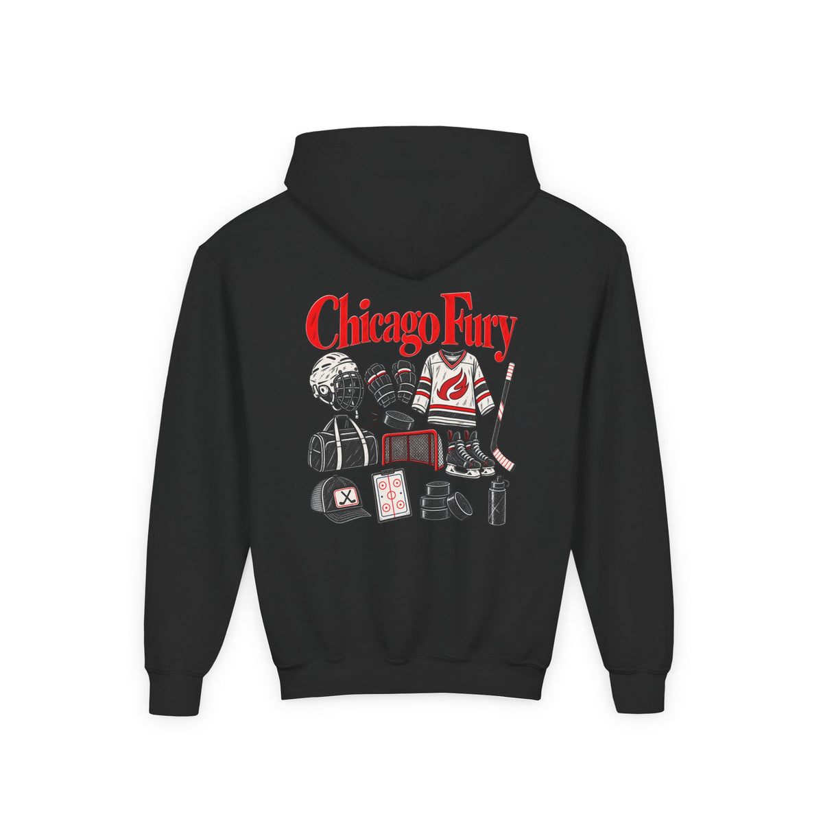 Youth Custom Fury Heavy Blend Hooded Sweatshirt