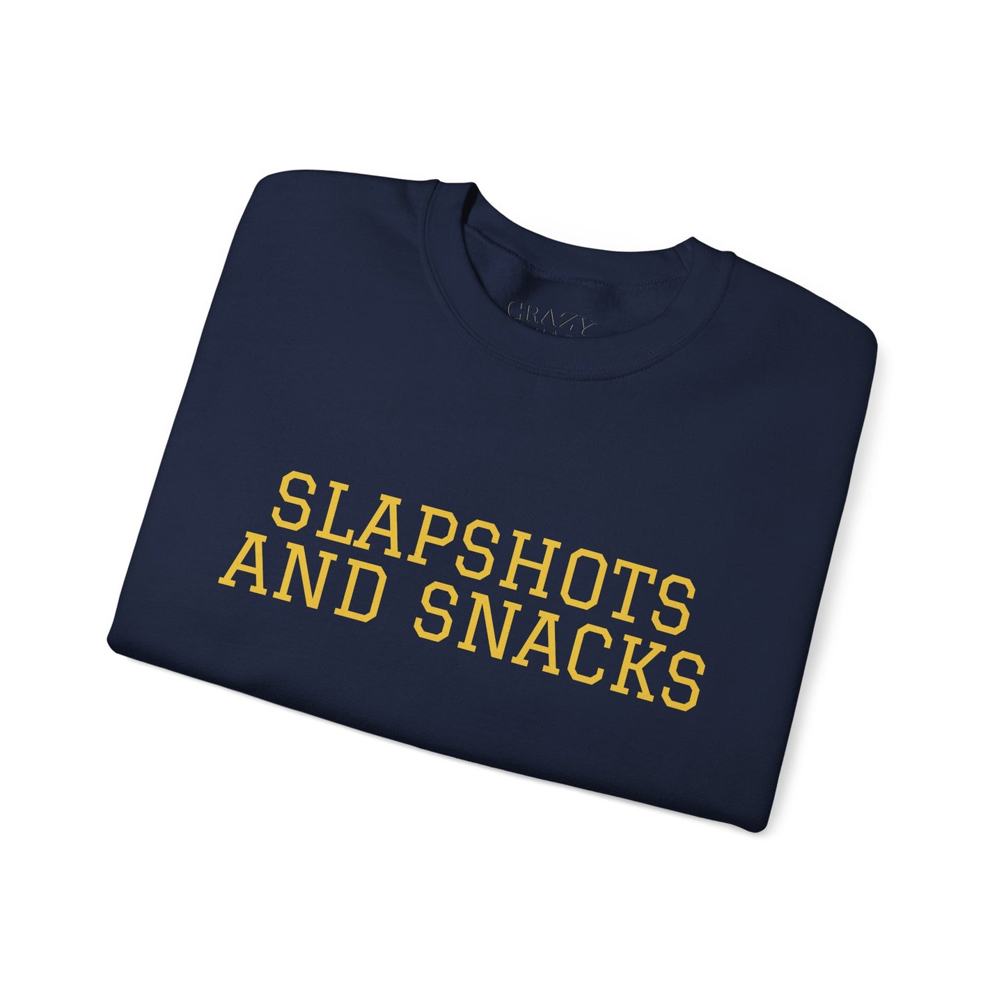 Adult Custom Warrior Hockey Club Slapshots & Snacks Sweatshirt