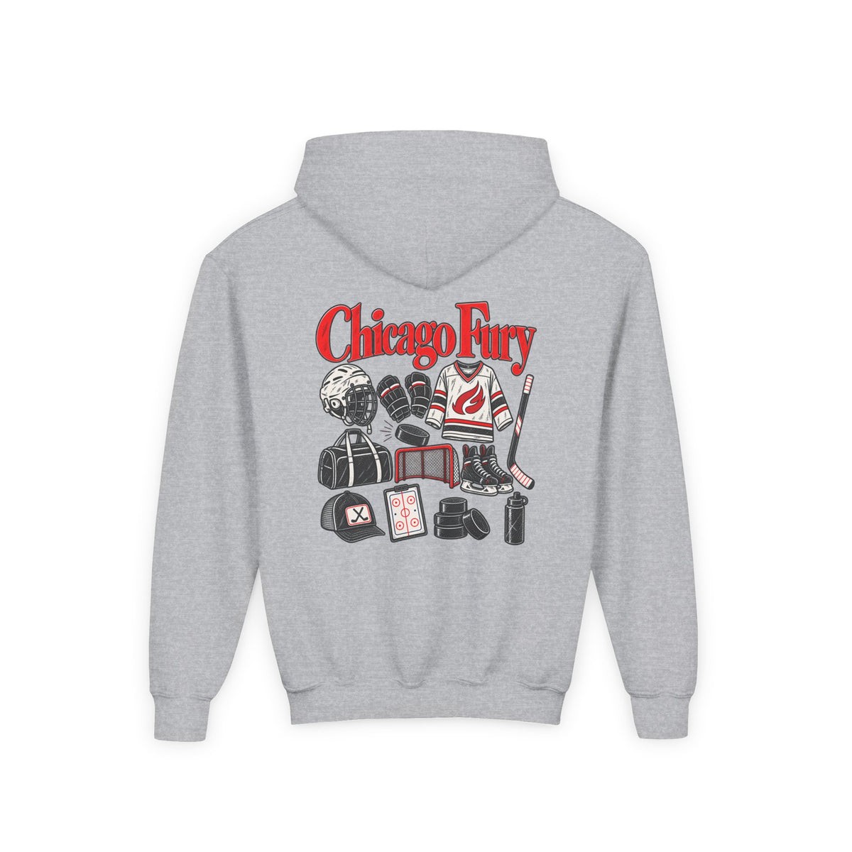 Youth Custom Fury Heavy Blend Hooded Sweatshirt