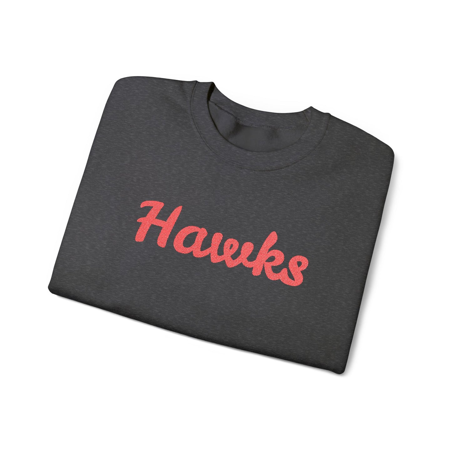 Embroidered Hawks Crewneck
