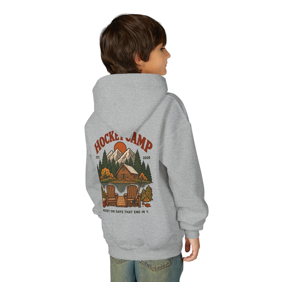 Youth Retro Hockey Camp Hoodie