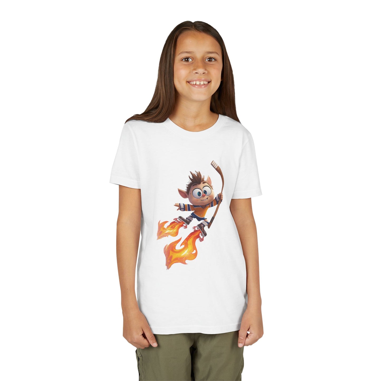 Youth Fire Hockey Tee