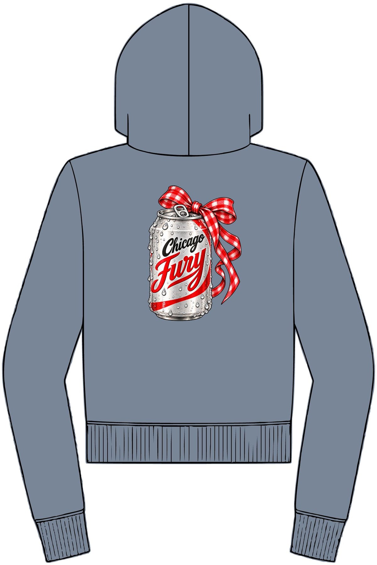 Women's Custom DC Fury Fleece Full-Zip Hoodie