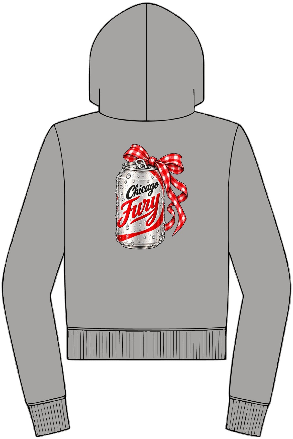 Women's Custom DC Fury Fleece Full-Zip Hoodie